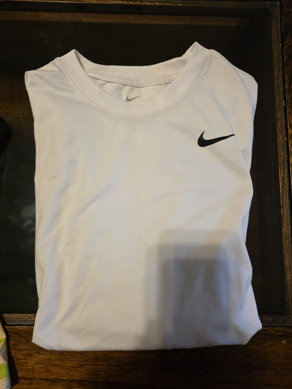 Nike Men’s White Dri-FIT Crew Neck Shirt